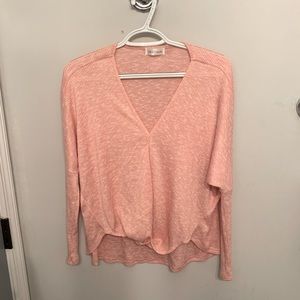 Long sleeve pink top